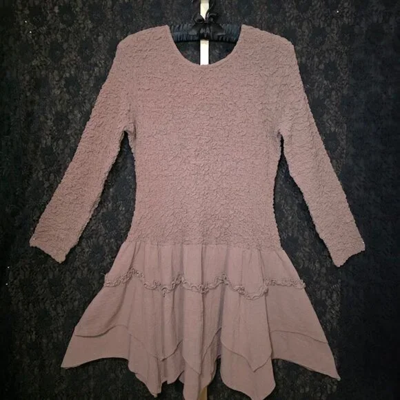 NWT Free People What A Time Drop-Waist Mini Dress L - Picture 2 of 12